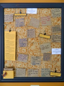 PRAYER BOARD Prayer board
